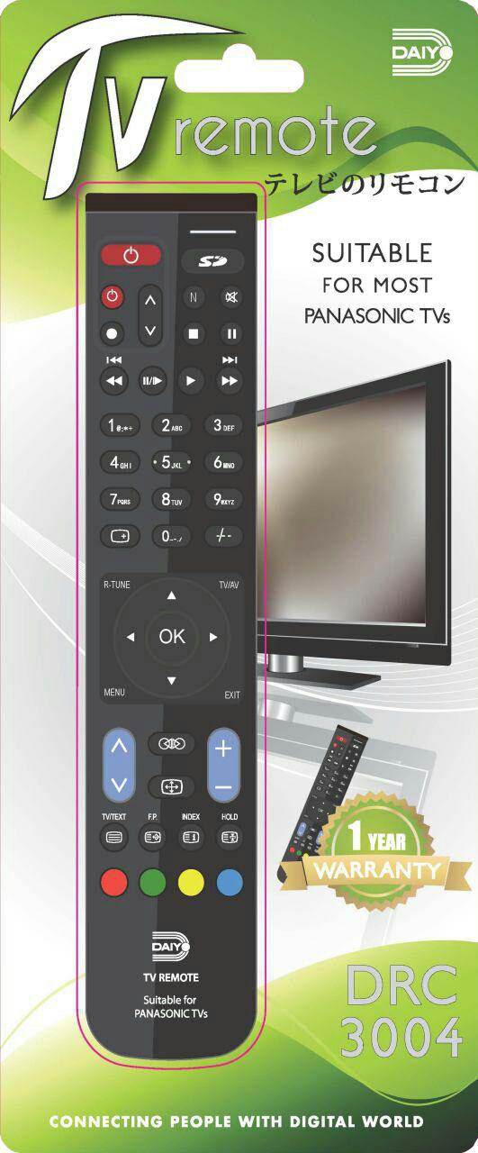 ریموت کنترل دایو مدل DRC 3004 برای تلویزیون پاناسونیک